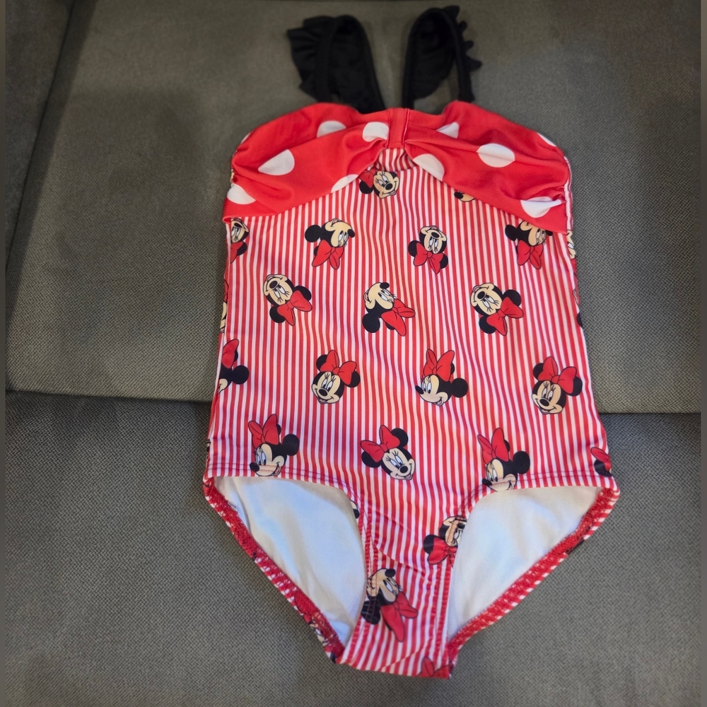Disney Minnie Mouse Red One Piece Swimsuit for Kids